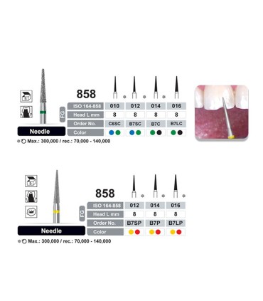 فرز الماسی مدل سوزنی توربین - Dentalree