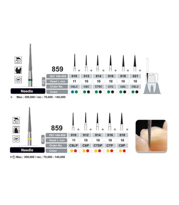 فرز الماسی مدل سوزنی توربین - Dentalree