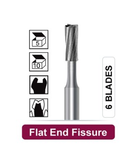 فرز کارباید استوانه ای ته صاف هندپیس - Dentalree
