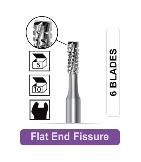 فرز کارباید استوانه ای ته صاف X-Cut هندپیس - Dentalree